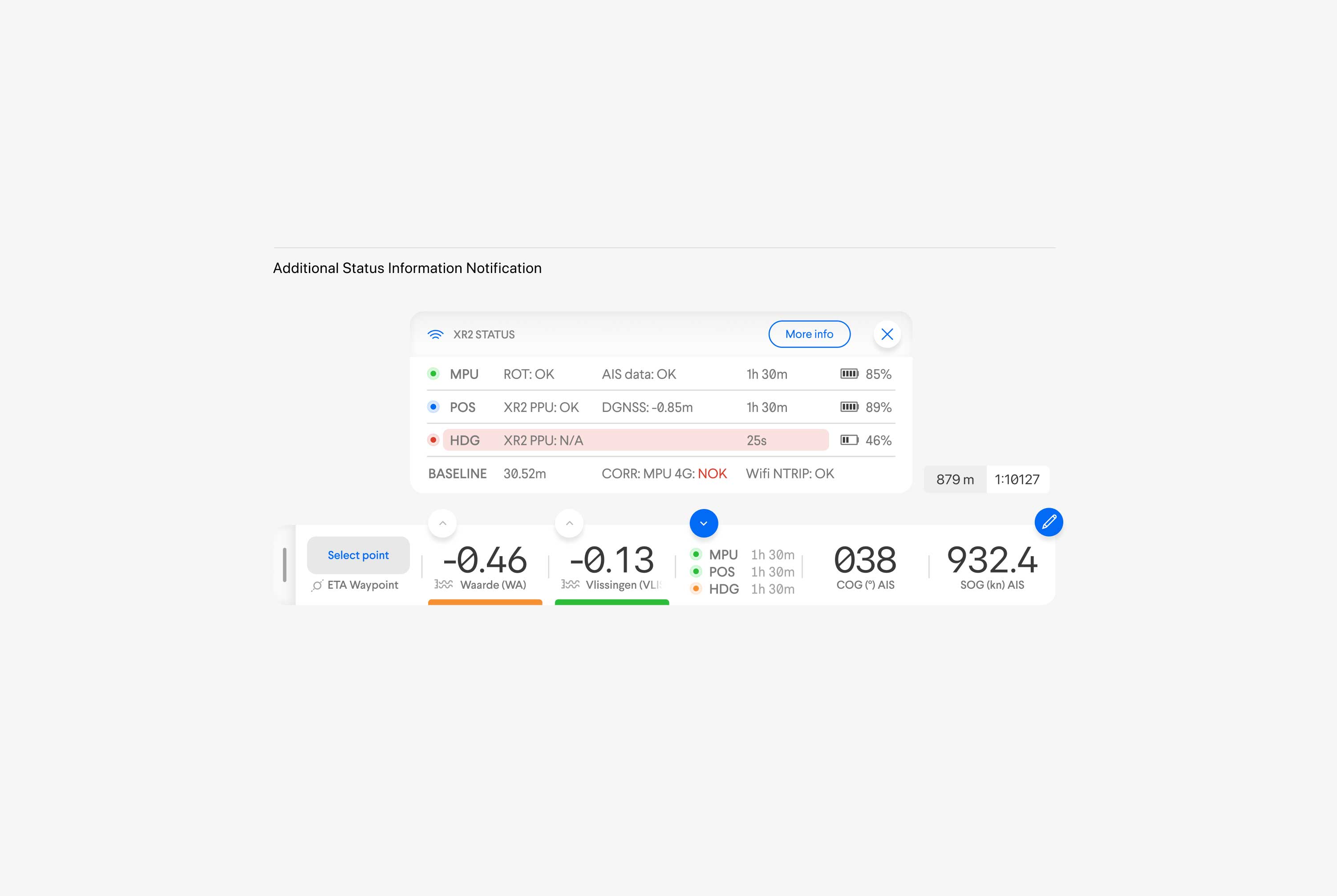 QPS Qastor App Additional Status Information Notification UX Design Components