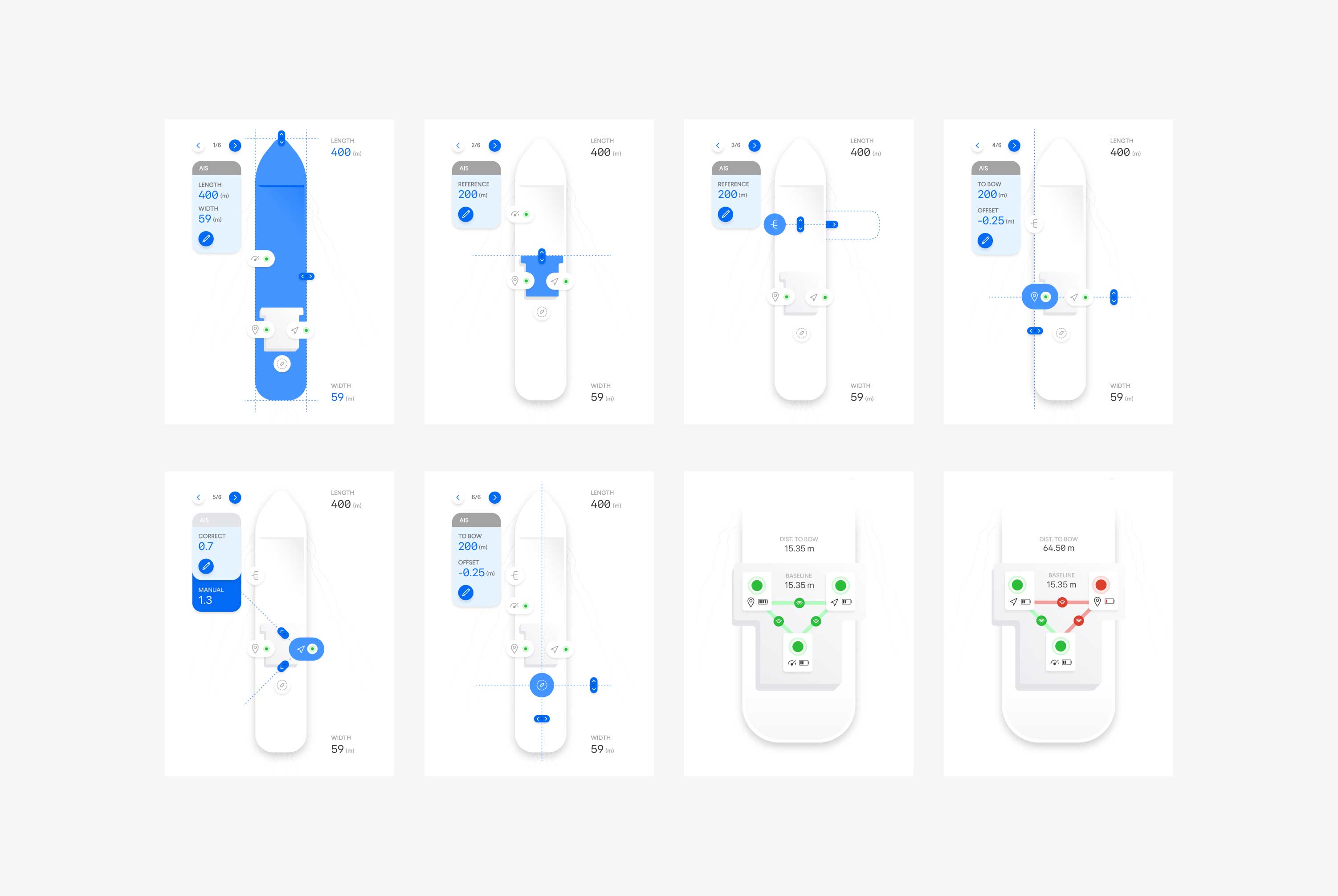 QPS Qastor multiple vessel setup UX Design Components