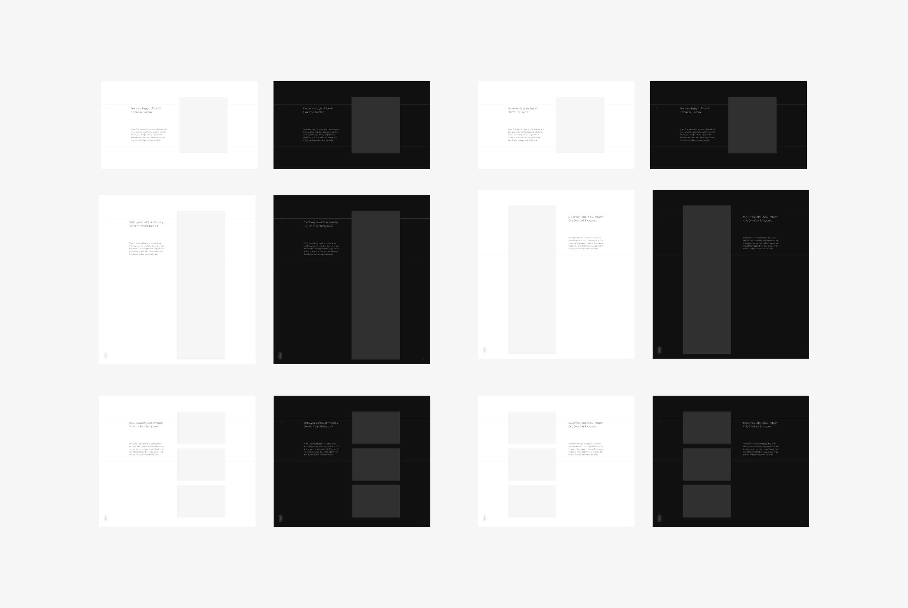 Components used to build Naam Agency's case study pages