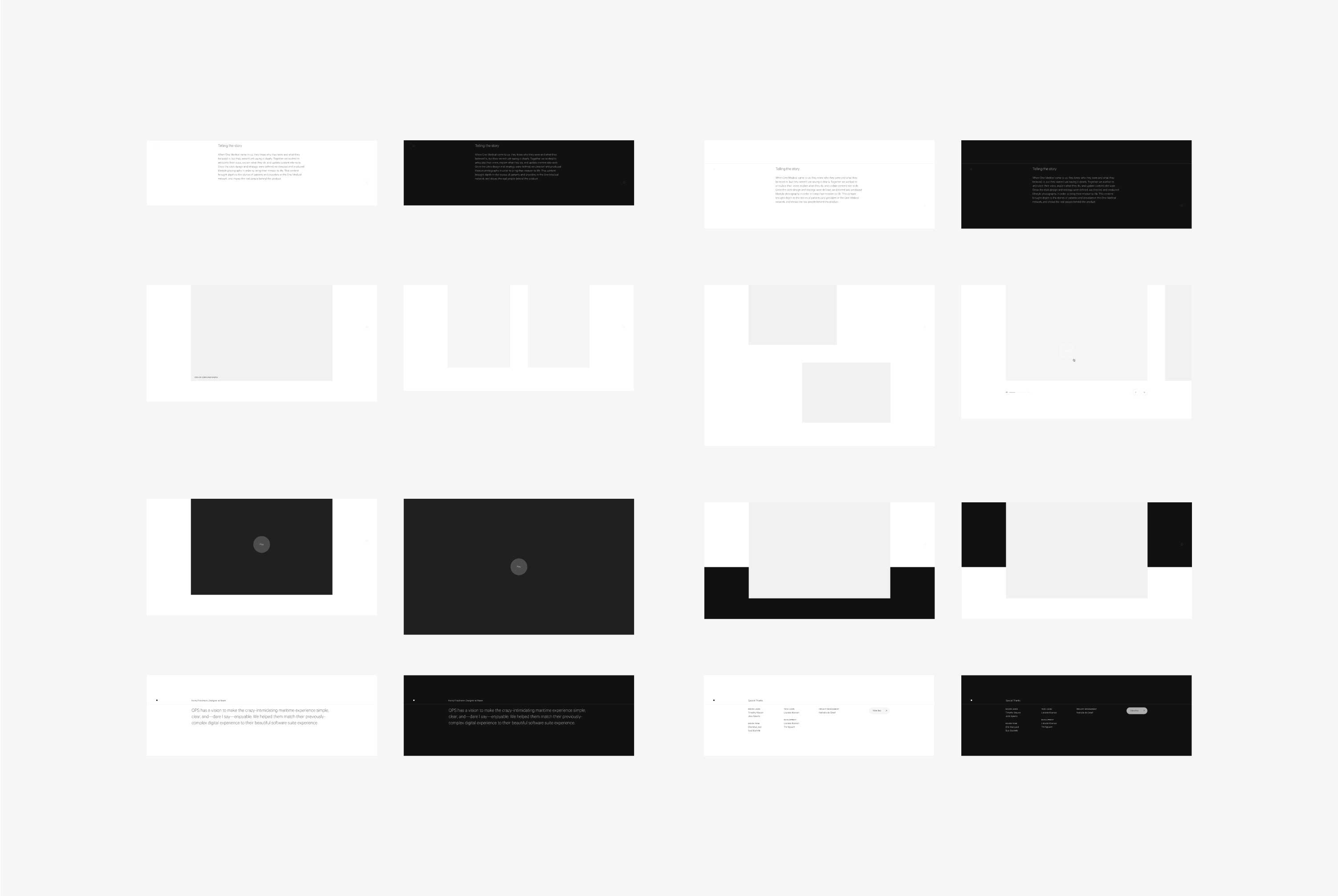 Components used to build Naam Agency's case study pages