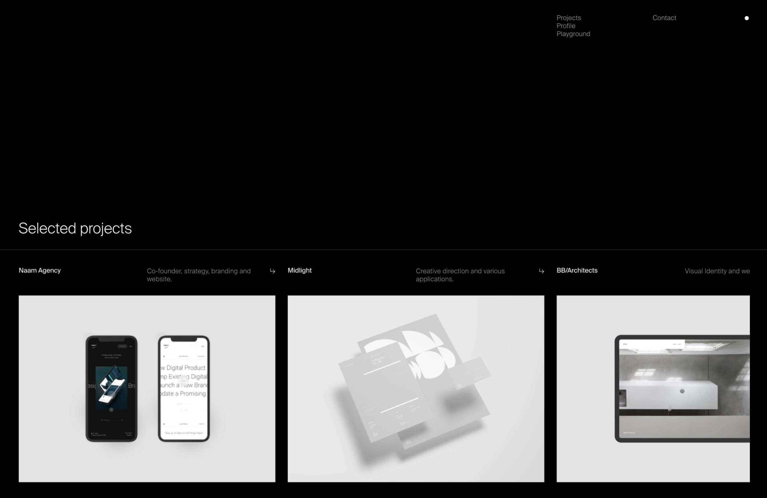 Screenshot of Tim Maurer's Portfolio Prototype 2 case study overview design